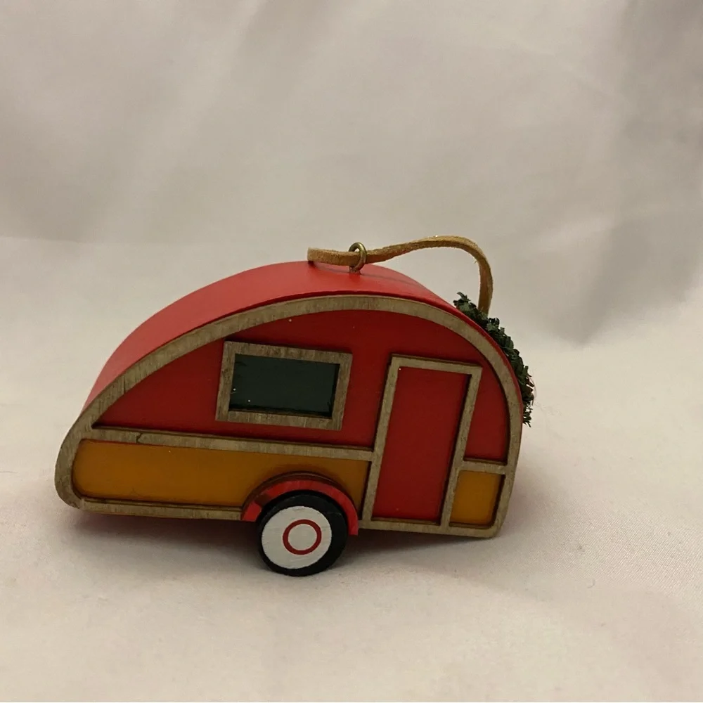 Target Christmas Camper Trailer Red Tree Ornament